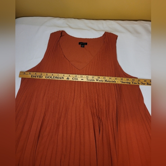 J. Jill Wearever Collection Sunburst Pleated Accordion Style Midi Dress sz LP - Picture 4 of 7